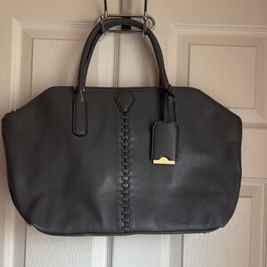 Stylish gray handbag